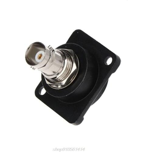 D-Type Double BNC Plug Connector Chassis Panel Mount Adapter Monitoring Parts R1WD J09 21 Dropshipping