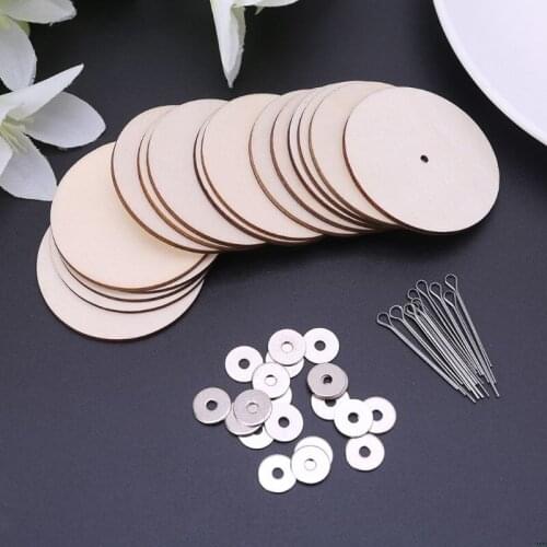 10 Sets Wood Joints Connectors for Handmade Bear Craft Children Kids Toy DIY Scrapbooking Manual Handicraft Accessories