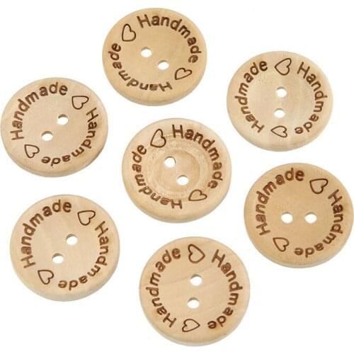 Approx 100Pcs 15/20/22MM With Two Hole Rose Pattern Round Buttons For Handmade Sew On Clothes Garments Accessories