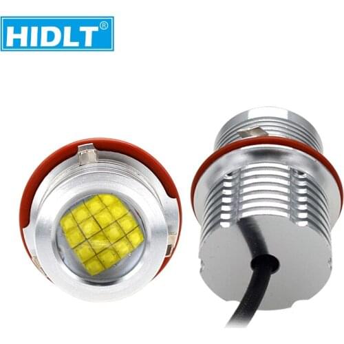 HIDLT New 2*80W 160W LED Marker Kit E39 LED Angel Eyes White Hole Ring Bulb Error Free For E60 E53 E63 E83 X3 E87 X5 Car Styling