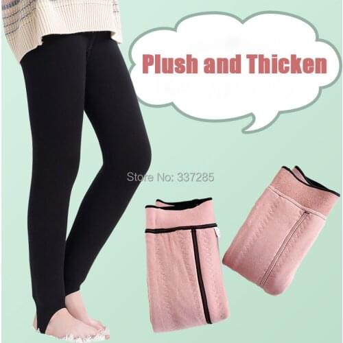 Baby girls winter Extra-thick silk leggings warmer Plus velvet thickening trousers kids child High waist Keep warm leggings