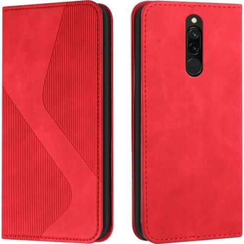 New Magnetic Leather Case na For Xiaomi Redmi 8A Dual Pro Redmi8 A 8APro Redmi8A Funda Skin Feel Wallet Cover S Pattern Coque