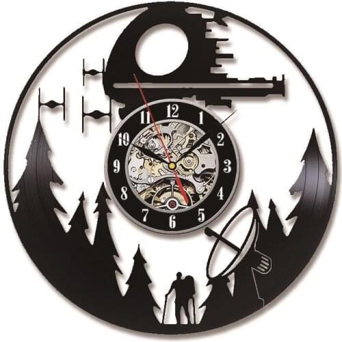 Fashion Creative Clock CD Vinyl Record Wall Clock Film Theme Home Decor 3D Hanging Watches Duvar Saat Home Decoracio
