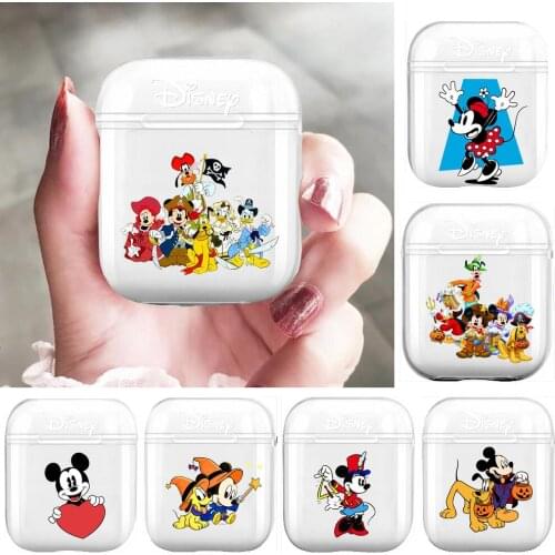 Disney Soft Silicone Cases For Airpods 1/2 Protective Bluetooth Wireless Earphone Cover For Air Pods Charging Box Bags
