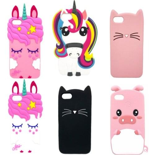 Soft Silicone Case For Huawei Y5 2018 Y5 Prime 2018 Cover 3D Cartoon Piglet Cat Unicorn For Honor 7A 5.45 DUA-L22 Russian Cases