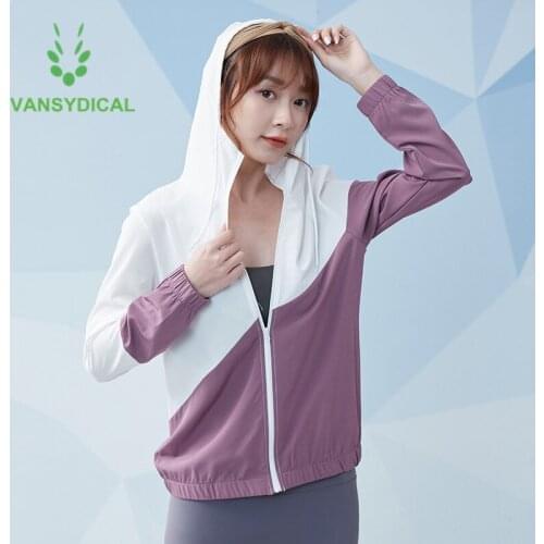New Fitness Sports Running Jacket Women Gym Yoga Hoodies Zipper Outwear Workout Training Sportswear Top Sun Protection Clothing