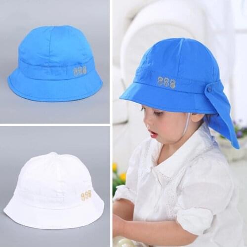 New Baby Kids Bucket Cap Summer Sun Protection Beach Sun Hats for Boys Girls Children Outdoor Fisherman Hat Panama Caps