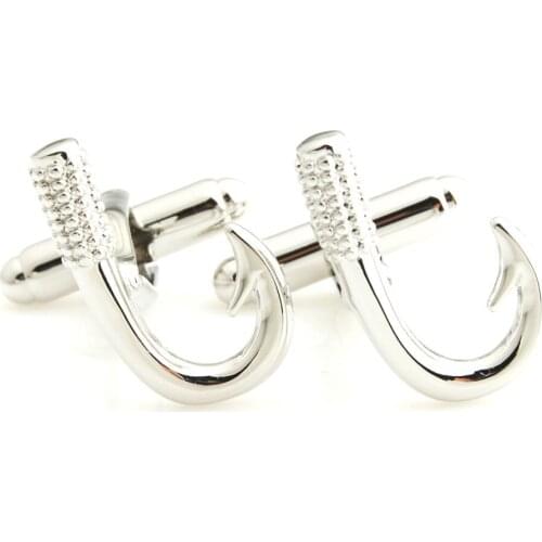 YH-2037 Novelty Paper Plane,Drill Tool,Fishing Hook,Garden Trowel Cufflinks for Men