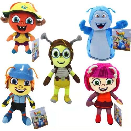 21cm Anime Beat Bugs Plush Toys Ladybug &Singing Jay Buzz Kumi Soft Stuffed Animals Peluche Toy Doll for Kids Birthday Xmas Gift