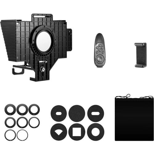 Portable Teleprompter With Remote Control, Suitable For Ipad, Camera, Video Recording, Smartphone Teleprompter Devices