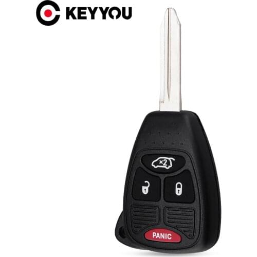 KEYYOU Remote 4 Buttons Car Key Case Replacement Shell For Chrysler Sebring 300C Free Shipping