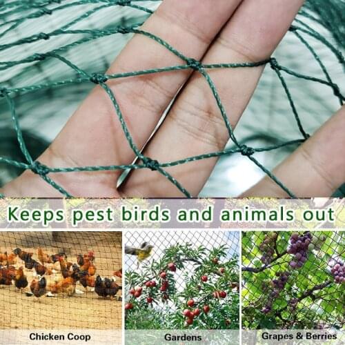 24/18/12/6 Strands Farm Bird-proof Net 4x4cm Hole Deer Fence Garden and Crop Protection Fence Net Bird-proof Dog Chicken Net
