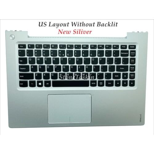 High quality FRU 90203235 for Lenovo Ideapad U430 U430P Laptop keyboard upper case assmebly US Layout without backlit tested
