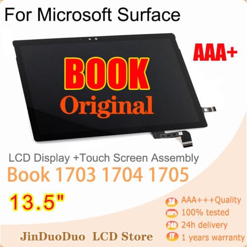 100% Tested For Microsoft Surface Book 1703 1704 1705 LCD Display Touch Screen Assembly Book 1st Gen Lcd Replacement