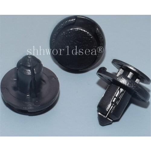 Shhworldsea 100PCS Bumper Clip Push-Type Retainer For Nissan Maxima 1994-On 01553-09611 Auto Fastener Car Plastic Fastener