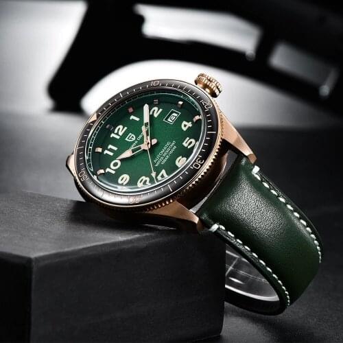 PAGANI Design Luxury Mens Watches Top Brand Luminous Waterproof Mechanical Wristwatches Fashion Leather Strap Sports Man Clock
