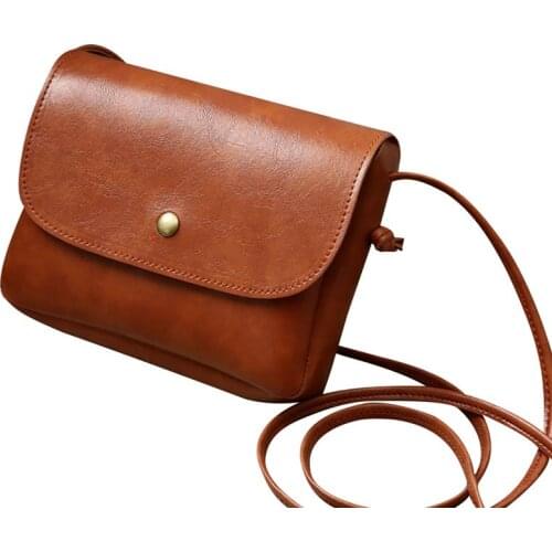 Coofit 1pc PU Leather Women Shoulder Bag 2019 New Fashion Mini Phone Handbags Women Bags Messenger Crossbody Bag For Women Girls