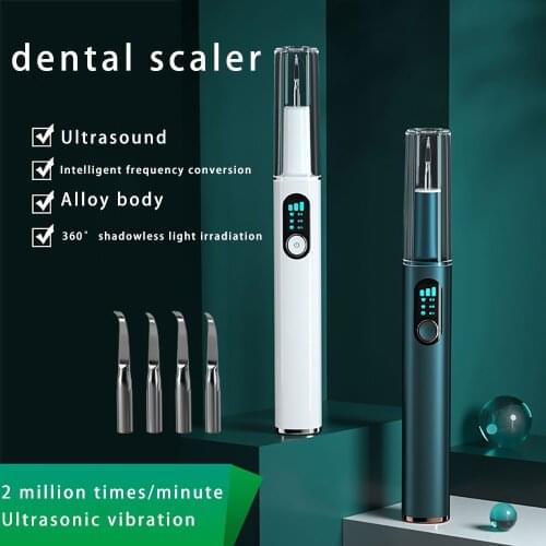 Electric Ultrasonic Dental Scaler Portable Teeth Tartar Calculus Remover Tooth Sonic Smart Stain Stone Remover Teeth Whitening