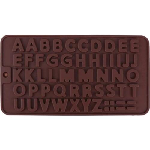 Heart-Shape/26 Alphabet Chocolate Cake Mold DIY Fondant Decoration Tool Ice Mould Cookie Biscuit Candy Baking Molds