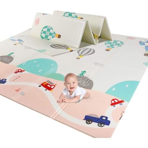 Educational Mat Baby Playmat 200X180CM Foldable Childrens Carpet Infant Thick Climbing Rug Waterproof Soft Games Foam Pad