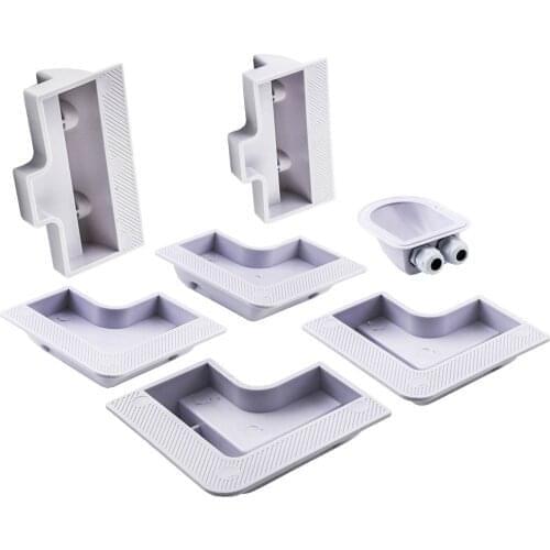 7pcs Solar Panel Corner Cable Mounting Bracket Kit for Caravan Boat RV Vehicle Roof