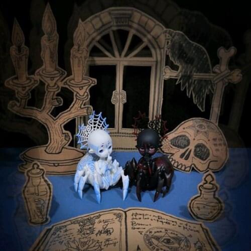 BJD Doll Shuga Fairy Barr 1/6 Doll Anime Figure Resin Toys for Kids Animal Spider Doll YOSD Size Surprise Gifts for Children