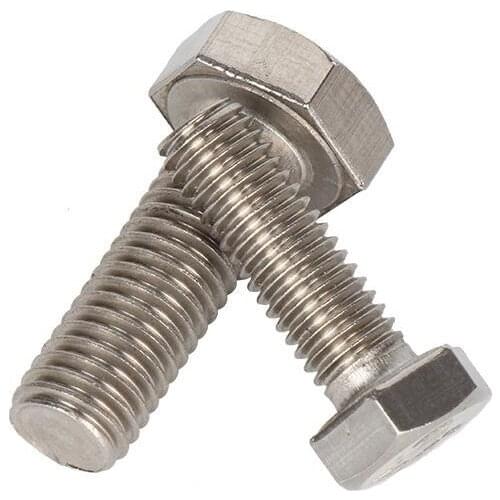 M6 8/10/12/14/16/18/20/25/30/35-100mm 304 Stainless Steel A2-70 Outer Hex Screws Hexagonal Bolts DIN933