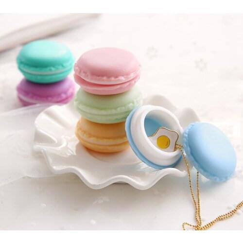 6 pcs/Lot Mini clips dispenser Macaron storage box Candy organizer for eraser zakka Gift Stationery Office school supplies 5028