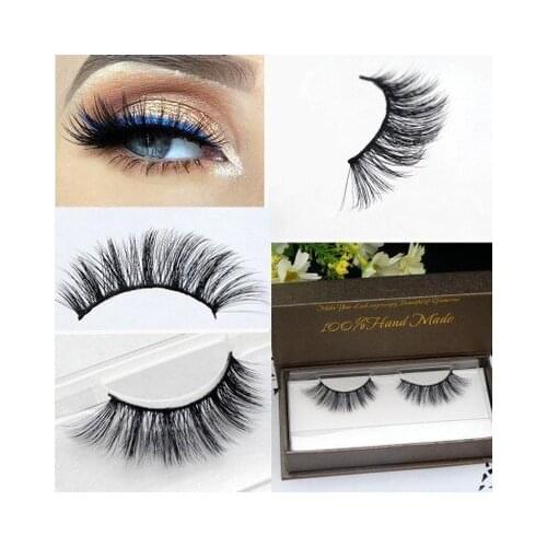 Fashion 1pcs 3D fiber stereo Full strip False Eyelashes Cross fake lashes thick Eyelashes Extension beautiful make up tool