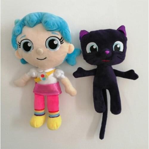 25cm Aurora True and The Rainbow Kingdom - Bartleby Stuffed Plush Dolls Purple cat Bartleby Cat Soft Toys For Kid Gift