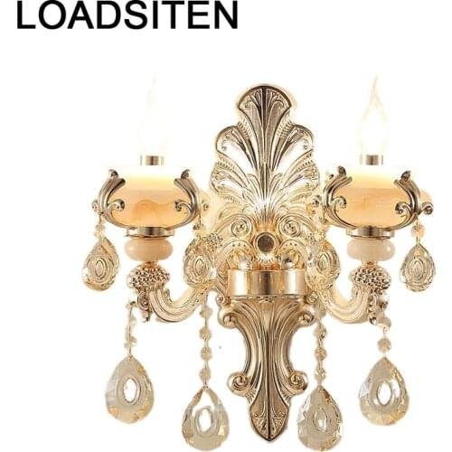 Applique Murale Techo Colgante Moderna Lamp Wandlamp Lampara De Pared Interior For Home Luminaire Crystal Wall Bedroom Light