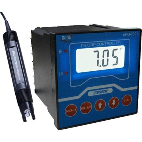 PHG-2091 0~14pH 4-20mA 1%FS Online Solar Drinking Tap Water pH Meter with 2 Relays Alarms