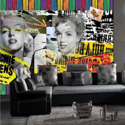 Drop Shipping Custom Photo Wallpaper Europe United States Style Fashion Beauty Backdrop Wall Mural Home Decoration TV Wallpaper