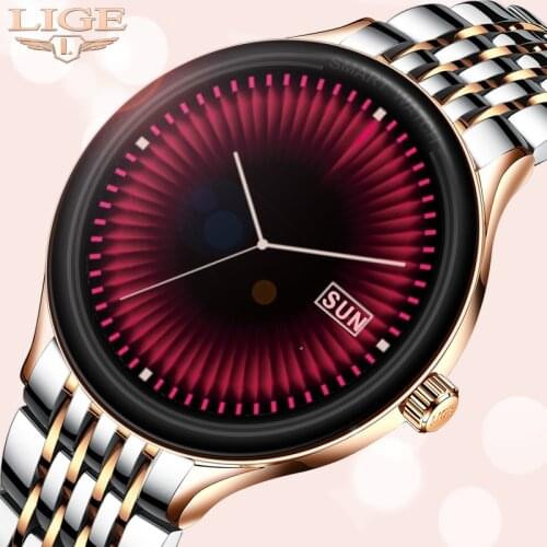 LIGE Ladies Smart Watch Women Blood Pressure Heart Rate Monitor Fitness tracker Android ios Weather display Sport Smartwatch Men