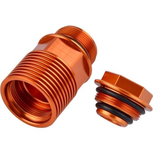 Rear Brake Reservoir Extender & Brake Fluid Oil fuel Cap For KTM SX SXF EXC Six Days XC XCF 125 250 350 400 450 500 2004-2016