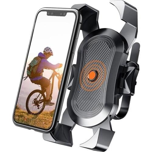 Universal Motorcycle Bike Bicycle Handlebar Mount Holder for Cell Phone GPS Stand Mechanical Holder for iPhone 12 Pro Support