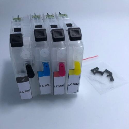 YOTAT 1set Refillable ink cartridge LC20E LC 20E for Brother MFC-J5920DW printer (America)