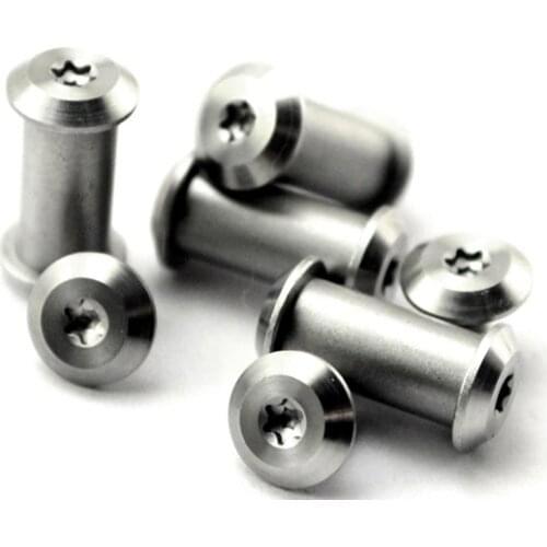 2 sets Diy Knife material Making knife Handle screw rivet T8 plum nail stainless steel 4 5 6mm rod diameter M3