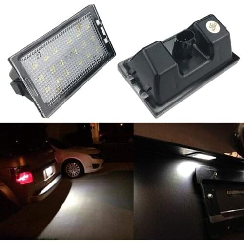2pcs Led Canbus Number Lamp License Plate Light No Error For Land Rover 2 LR2 Range Rover Sport Discovery 3 LR3 4 LR4 Freelander