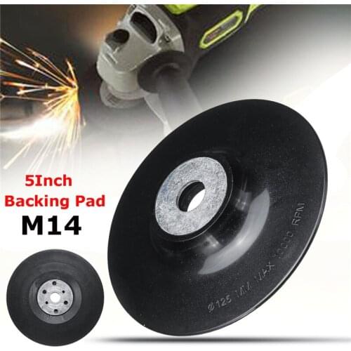 5 inch 125mm Screw M14 Disc Buffing Bonnet Wheel Sander Special Sander Polishing Disc Angle Grinder Chassis Rubber Backing Pad