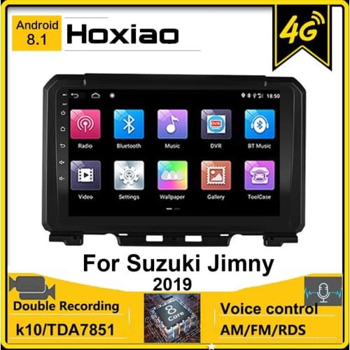 8 CORE 32G 4G LTE Android 8.1 AM GPS For Suzuki JIMNY 2019 Car No DVD Radio Multimedia Video Player Support USB WIFI BT Carplay