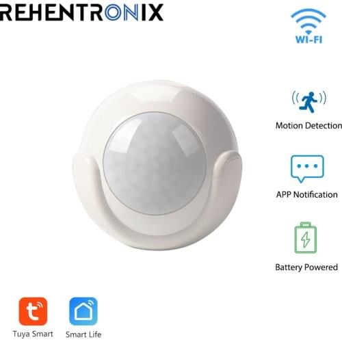 Tuya WiFi Motion Detector Wireless PIR Motion Sensor Mini Smart Home Infrared Human Body Motion Sensor Alarm Security System