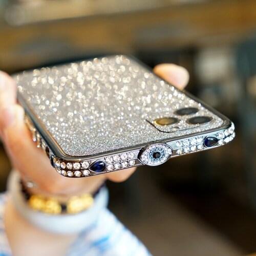 Glitter Diamond Bumper Crystal Protective Bling Metal Frame Case For iPhone11 Pro Max X XS Max XR 8 7 6S Plus Shiny Rhinestone