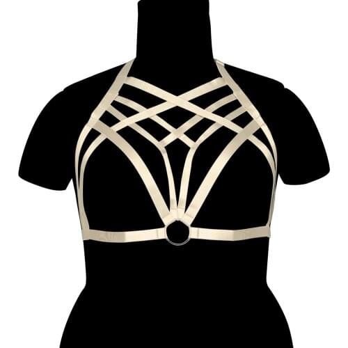 Erotic Lingerie Accessories Anime Cosplay Sexy Cage Bodysuit Plump Women Bondage Plus Size Bra Corset Pole Dance Costume Maid
