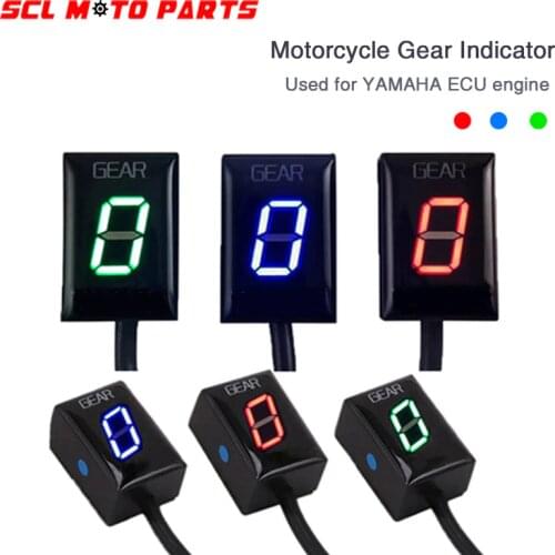 ALconstar-Gear Indicator Display 1-6 Level For Yamaha FZ6 FZS 600 1000 MT-03 YZF R6 R1 TDM 850 900 WR250X XJ6N XJR1300 XV1900