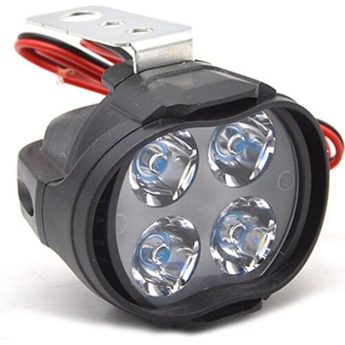 JX-LCLYL 1pc 12W Waterproof Motorcycle E-bike LED Headlight Spot Fog Light White