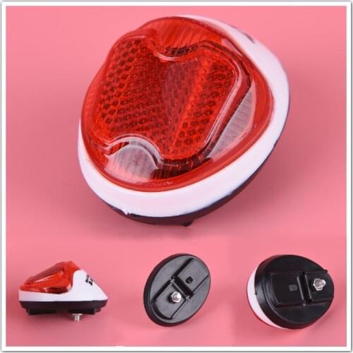 Red & white Bicycle Front Rear Reflective Lens MTB Road Bike Automatic Reflector Cycling Warning Light Bike Bicycle Accessorie