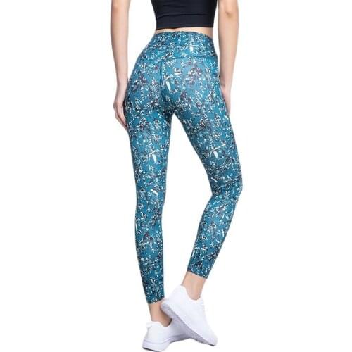 STILINSKI 2021 Yoga Leggings Running Print Fitness Pants High Waist Legging Breathable Slim Quick Dry Pants Absorb weat