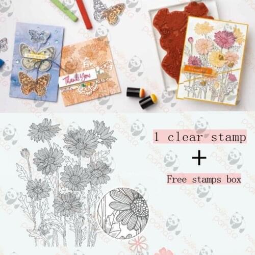DAISY Metal Cutting Dies and Stamps for DIY Scrapbooking Album Paper Cards Decorative Crafts Embossing Die Cuts