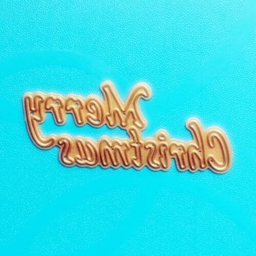 YLCD820 Merry Christmas Metal Cutting Dies For Scrapbooking Stencils DIY Album Paper Cards Decoration Embossing Forder Die Cuts